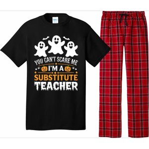 Substitute Teacher Halloween Costume Spooky Scary Teacher Gift Pajama Set