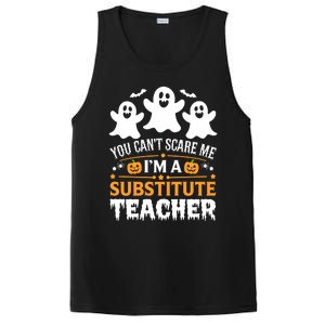 Substitute Teacher Halloween Costume Spooky Scary Teacher Gift PosiCharge Competitor Tank