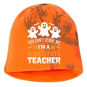 Substitute Teacher Halloween Costume Spooky Scary Teacher Gift Kati - Camo Knit Beanie