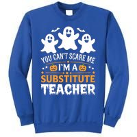 Substitute Teacher Halloween Costume Spooky Scary Teacher Gift Sweatshirt