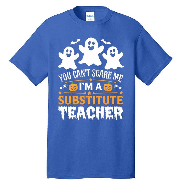 Substitute Teacher Halloween Costume Spooky Scary Teacher Gift Tall T-Shirt