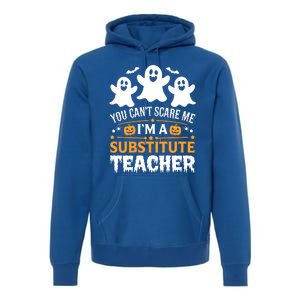 Substitute Teacher Halloween Costume Spooky Scary Teacher Gift Premium Hoodie