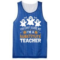 Substitute Teacher Halloween Costume Spooky Scary Teacher Gift Mesh Reversible Basketball Jersey Tank