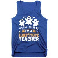 Substitute Teacher Halloween Costume Spooky Scary Teacher Gift Tank Top