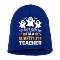 Substitute Teacher Halloween Costume Spooky Scary Teacher Gift Short Acrylic Beanie