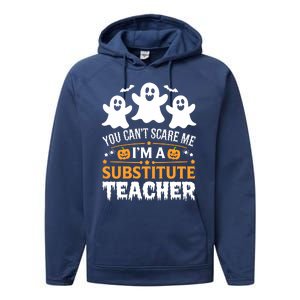 Substitute Teacher Halloween Costume Spooky Scary Teacher Gift Performance Fleece Hoodie