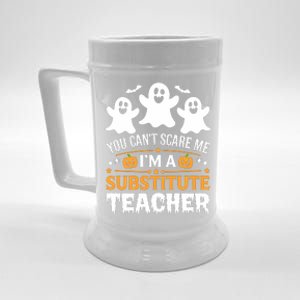 Substitute Teacher Halloween Costume Spooky Scary Teacher Gift Beer Stein