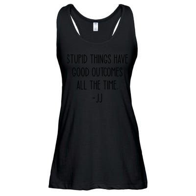 Stupid Things Have Good Outcomes All The Time JJ, Outer Banks JJ, Pogue 4 Life Ladies Essential Flowy Tank