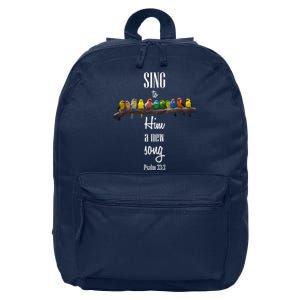 Sing To Him A New Song Psalms 33 3 16 in Basic Backpack