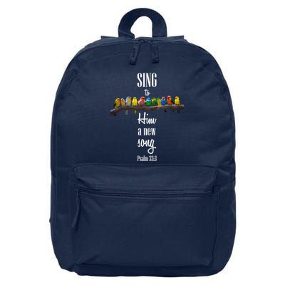 Sing To Him A New Song Psalms 33 3 16 in Basic Backpack