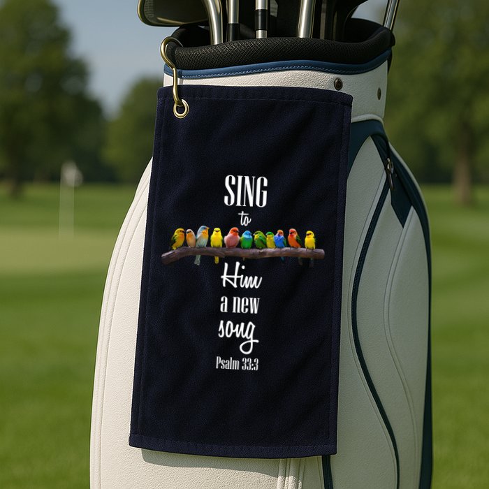 Sing To Him A New Song Psalms 33 3 Golf Towel