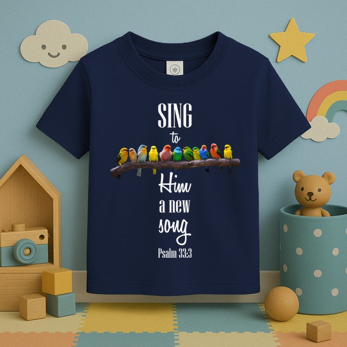 Sing To Him A New Song Psalms 33 3 Toddler T-Shirt