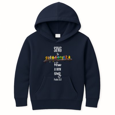 Sing To Him A New Song Psalms 33 3 Kids Hoodie