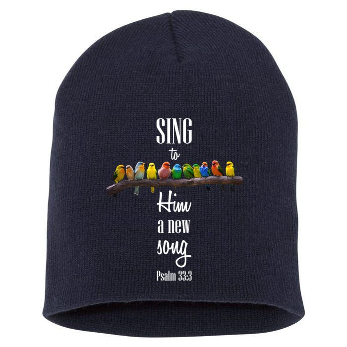 Sing To Him A New Song Psalms 33 3 Short Acrylic Beanie