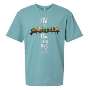 Sing To Him A New Song Psalms 33 3 Sueded Cloud Jersey T-Shirt