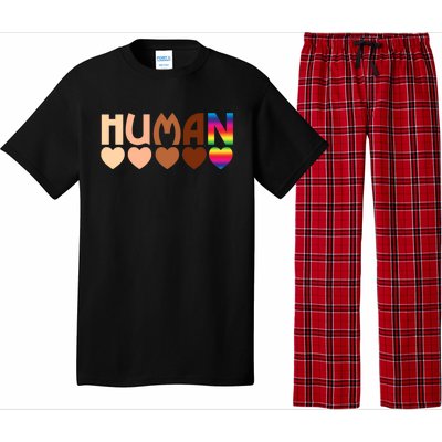 Solidarity Tolerance Hu Heart Equality Blm Pride Great Gift Pajama Set