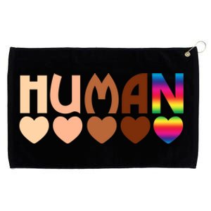 Solidarity Tolerance Hu Heart Equality Blm Pride Great Gift Grommeted Golf Towel