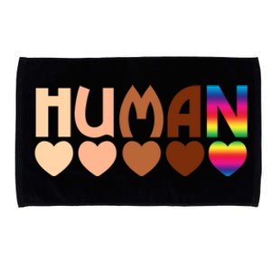 Solidarity Tolerance Hu Heart Equality Blm Pride Great Gift Microfiber Hand Towel