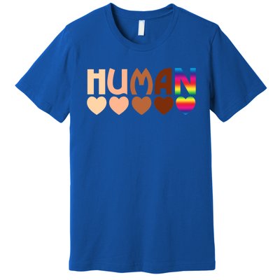 Solidarity Tolerance Hu Heart Equality Blm Pride Great Gift Premium T-Shirt