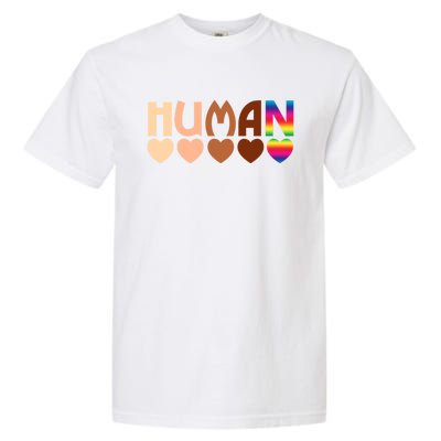 Solidarity Tolerance Hu Heart Equality Blm Pride Great Gift Garment-Dyed Heavyweight T-Shirt