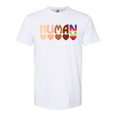 Solidarity Tolerance Hu Heart Equality Blm Pride Great Gift Softstyle CVC T-Shirt