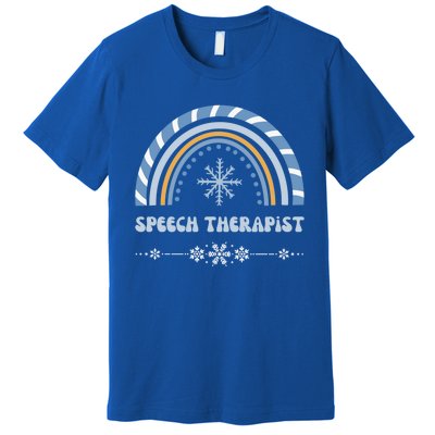 Speech Therapist Holiday Season Christmas Thanksgiving Cute Gift Premium T-Shirt