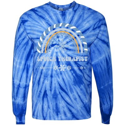 Speech Therapist Holiday Season Christmas Thanksgiving Cute Gift Tie-Dye Long Sleeve Shirt