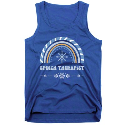 Speech Therapist Holiday Season Christmas Thanksgiving Cute Gift Tank Top