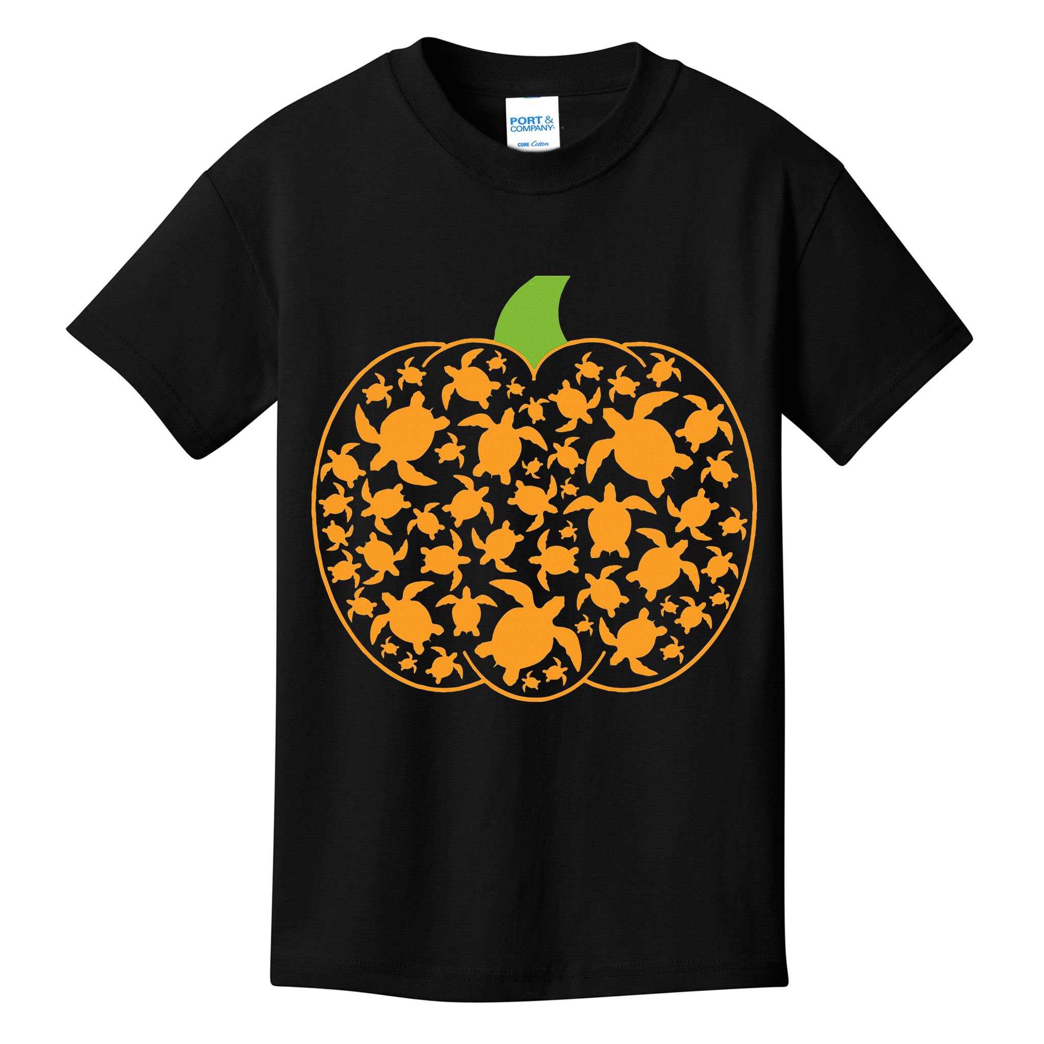 Sea Turtle Halloween Costume Spooky Ocean Theme Kids T-Shirt