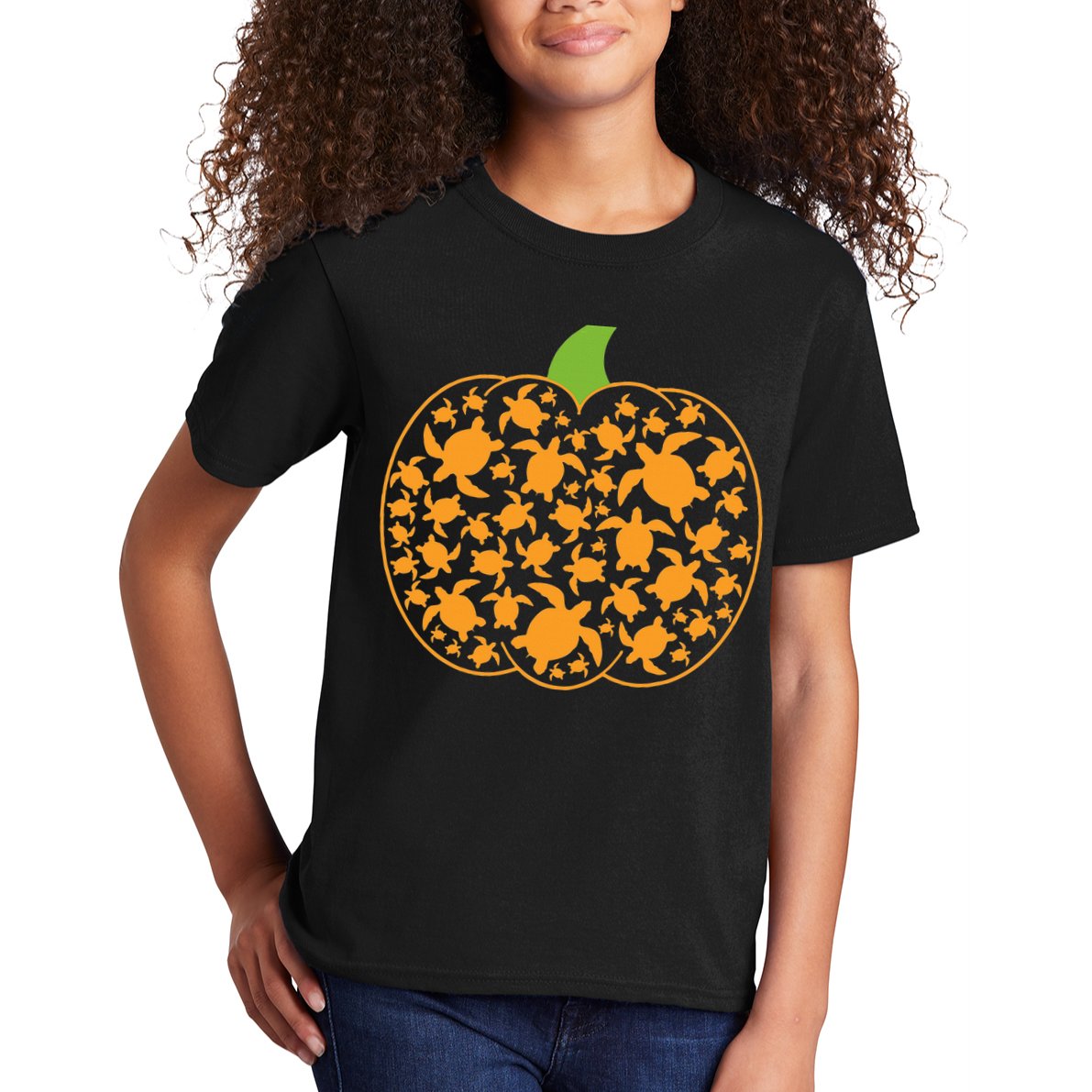 Sea Turtle Halloween Costume Spooky Ocean Theme Kids T-Shirt