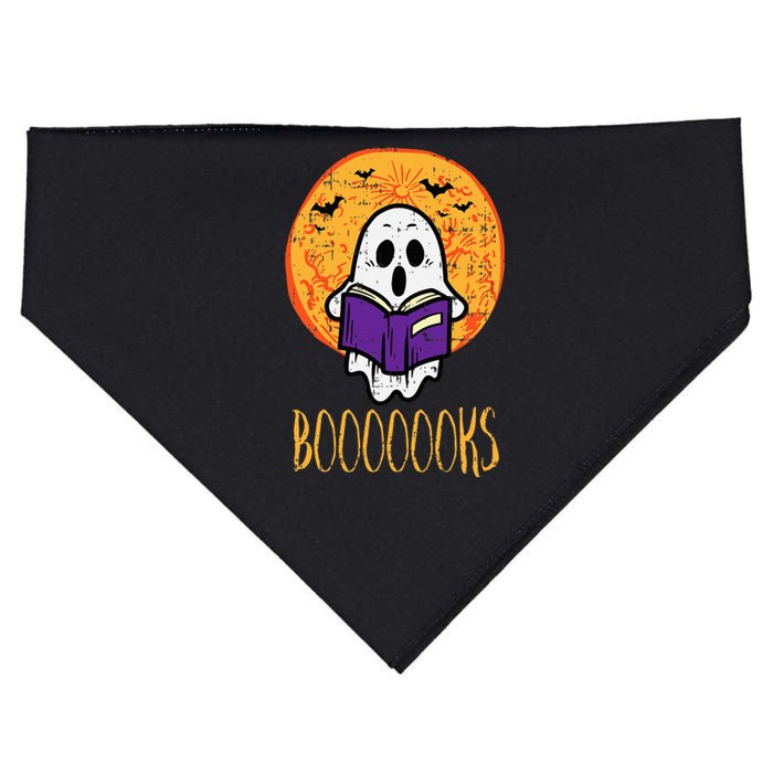 Spooky Tales Haunted Moon Ghosts and Halloween Reads USA-Made Doggie Bandana