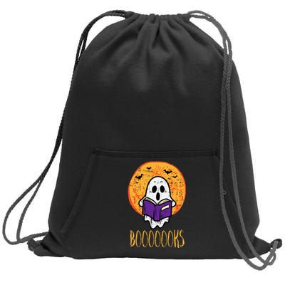 Spooky Tales Haunted Moon Ghosts and Halloween Reads Sweatshirt Cinch Pack Bag