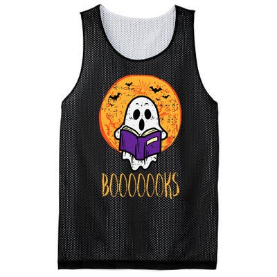 Spooky Tales Haunted Moon Ghosts and Halloween Reads Mesh Reversible Basketball Jersey Tank