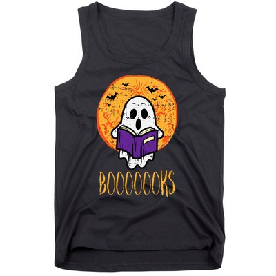 Spooky Tales Haunted Moon Ghosts and Halloween Reads Tank Top