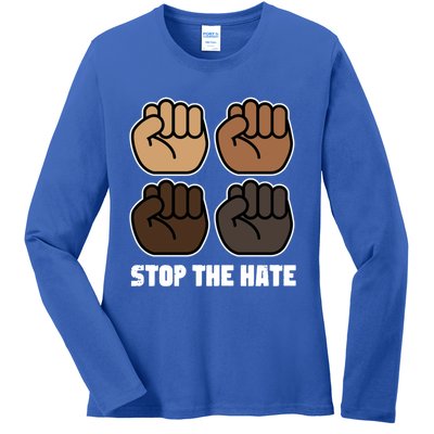 Stop The Hate Equal Rights Activist Gift Ladies Long Sleeve Shirt