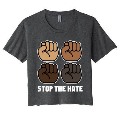 Stop The Hate Equal Rights Activist Gift Women's Crop Top Tee