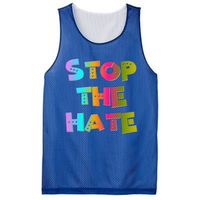 Stop The Hate Great Gift Mesh Reversible Basketball Jersey Tank