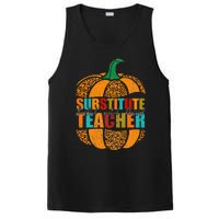 Substitute Teacher Halloween Thankful Grateful Pumpkin PosiCharge Competitor Tank