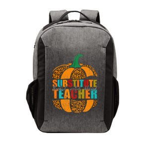 Substitute Teacher Halloween Thankful Grateful Pumpkin Vector Backpack