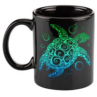 Sea Turtle Hawaiian Honu Long 11oz C Handle Ceramic Mug