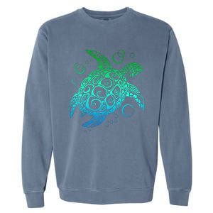 Sea Turtle Hawaiian Honu Long Garment-Dyed Sweatshirt