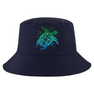 Sea Turtle Hawaiian Honu Long Cool Comfort Performance Bucket Hat