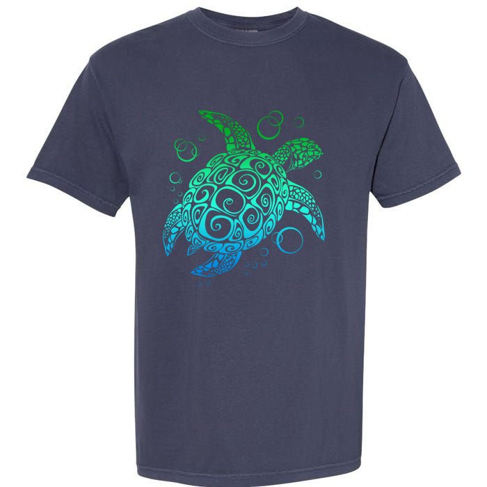 Sea Turtle Hawaiian Honu Long Garment-Dyed Heavyweight T-Shirt