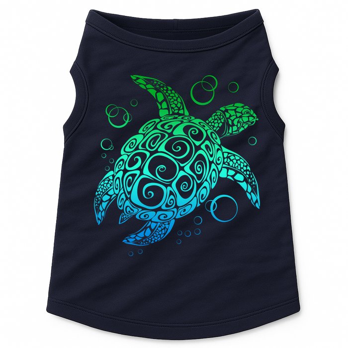 Sea Turtle Hawaiian Honu Long Doggie Tank