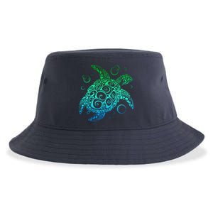 Sea Turtle Hawaiian Honu Long Sustainable Bucket Hat