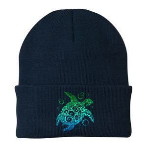 Sea Turtle Hawaiian Honu Long Knit Cap Winter Beanie