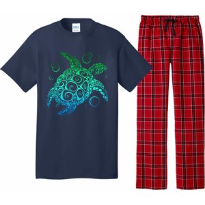 Sea Turtle Hawaiian Honu Long Pajama Set