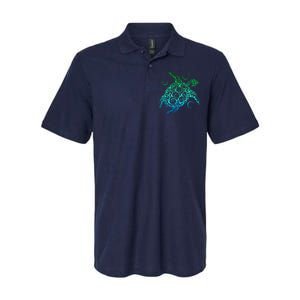 Sea Turtle Hawaiian Honu Long Softstyle Adult Sport Polo