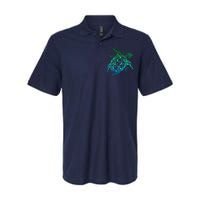 Sea Turtle Hawaiian Honu Long Softstyle Adult Sport Polo