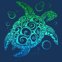 Sea Turtle Hawaiian Honu Long 16 in Basic Backpack